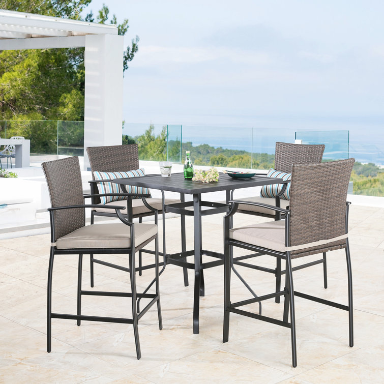 Outdoor patio table and 4 chairs hot sale